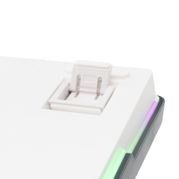 White Shark Excalibur L mechanikus gaming billentyűzet, RGB, tri-mode csatlakozás, US kiosztás, fehér
