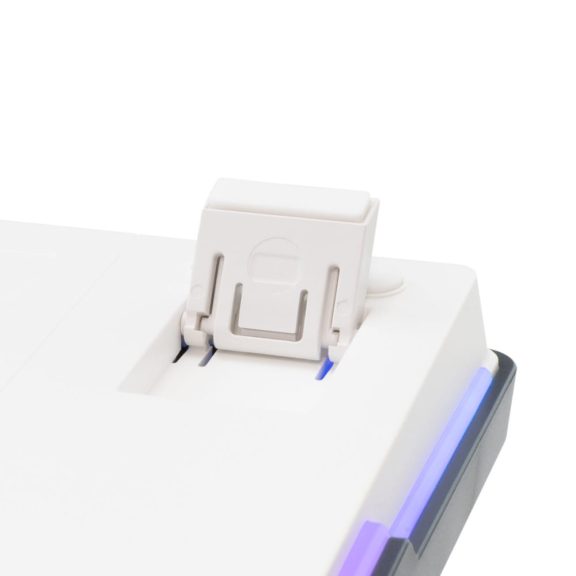 White Shark Excalibur L mechanikus gaming billentyűzet, RGB, tri-mode csatlakozás, US kiosztás, fehér