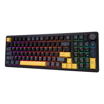   White Shark Excalibur L mechanikus gaming billentyűzet, RGB, tri-mode csatlakozás, US kiosztás, fekete