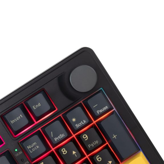White Shark Excalibur L mechanikus gaming billentyűzet, RGB, tri-mode csatlakozás, US kiosztás, fekete