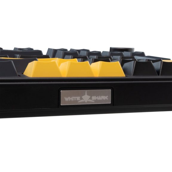 White Shark Excalibur L mechanikus gaming billentyűzet, RGB, tri-mode csatlakozás, US kiosztás, fekete