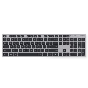 Asus W5000 szürke vezeték nélküli billentyűzet és egér szett ultravékony kialakítással.