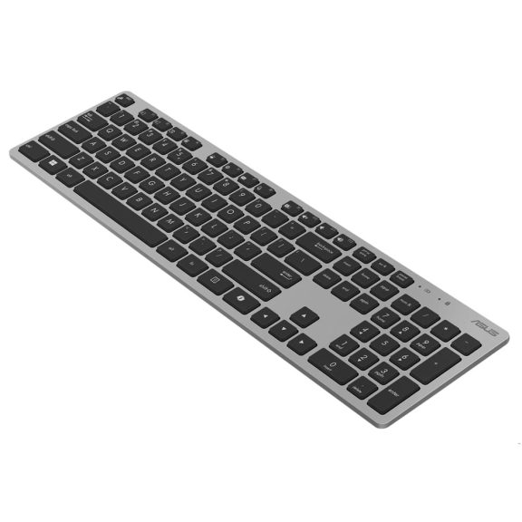 Asus W5000 szürke vezeték nélküli billentyűzet és egér szett ultravékony kialakítással.