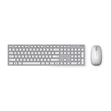 Asus W5000 fehér vezeték nélküli billentyűzet és egér szett ultravékony kialakítással.