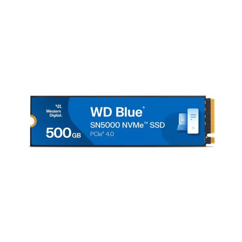 WD Blue SN5000 500GB NVMe SSD PCIe Gen4 M.2 meghajtó