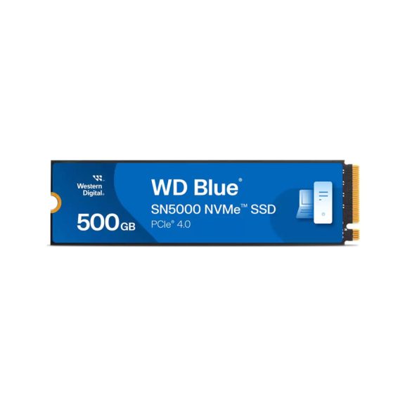 WD Blue 500GB SN5000 NVMe SSD, PCIe Gen4 - WDS500G4B0E