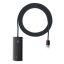 Baseus Lite 4-Port USB Type-A HUB dokkoló állomás, 2m, fekete