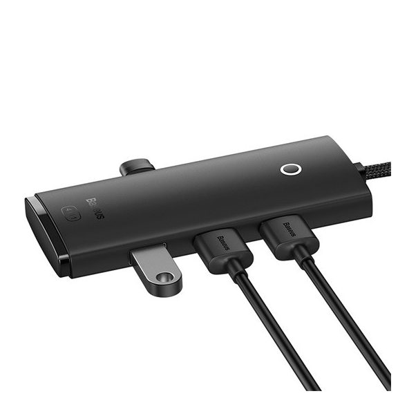 Baseus Lite 4-Port USB Type-A HUB dokkoló állomás, 2m, fekete