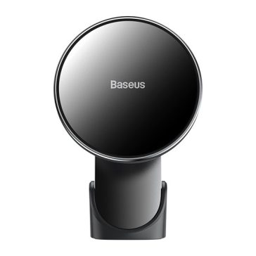   Baseus Big Energy Magnetic szellőzőrácsra, műszerfalra rögzíthető, vezeték nélküli autós telefon töltő és tartó, fekete