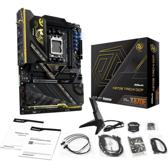 Asrock X870E Taichi OCF AM5 ATX alaplap, DDR5, PCIe 5.0, WiFi 7