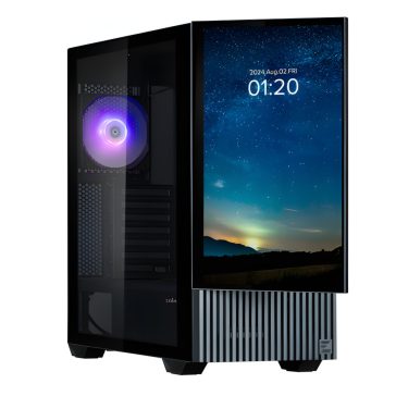 Zalman Z10 DS számítógépház beépíthető 15.6 hüvelykes IPS kijelzővel