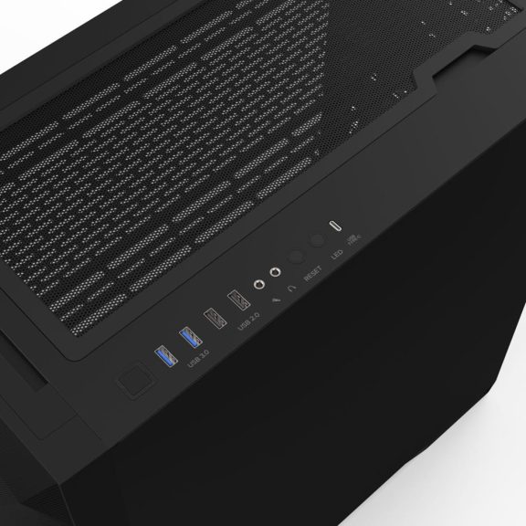 Zalman Z9 Iceberg MS ATX miditorony számítógépház, edzett üveg, fekete