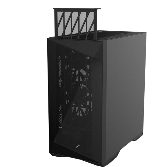 Zalman Z9 Iceberg MS ATX miditorony számítógépház, edzett üveg, fekete