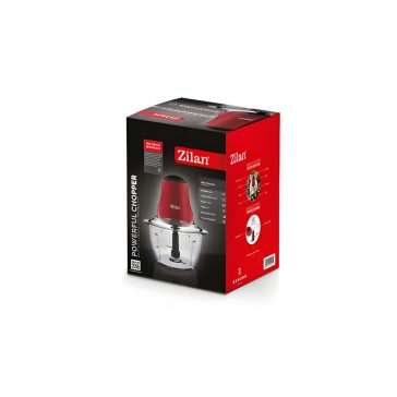   Zilan ZLN5619 Elektromos aprítógép, üveg, 1 literes, 200W, piros
