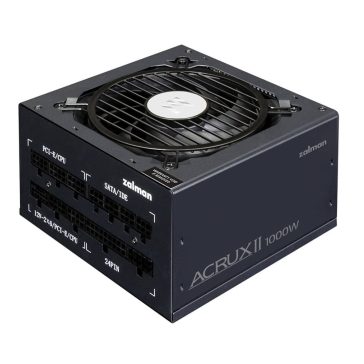   Zalman ACRUX II ATX tápegység, 1000W, 80 Plus Platinum, teljesen moduláris, fekete - ZM1000-ARX2