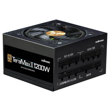   Zalman TeraMax II ATX tápegység, 1200W, 80 Plus Gold, moduláris, fekete - ZM1200-TMX2