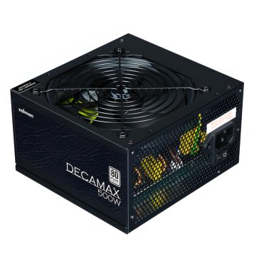 Zalman DecaMax ZM500-LX3 500W tápegység, 80 PLUS minősítés, HDB ventilátor