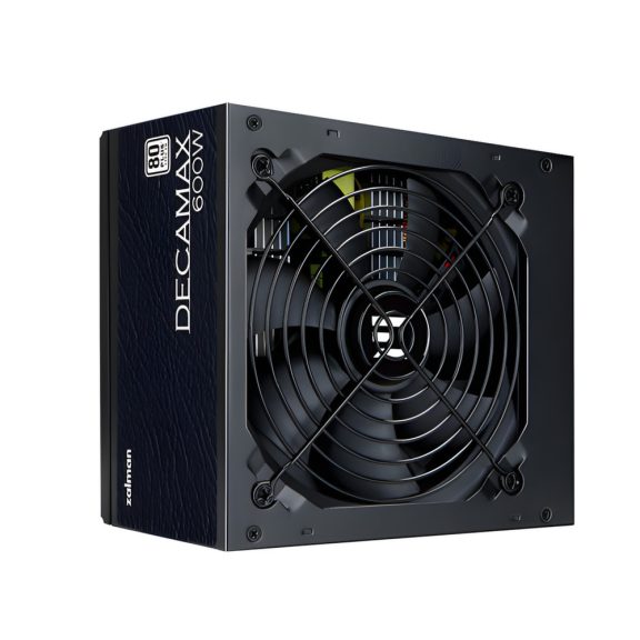 Zalman DecaMax ZM600-LX3 600W tápegység, 80 PLUS minősítés, HDB ventilátor