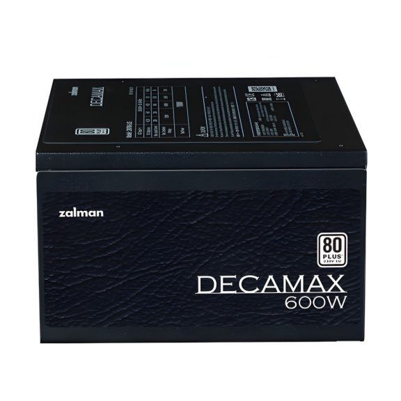Zalman DecaMax ZM600-LX3 600W tápegység, 80 PLUS minősítés, HDB ventilátor