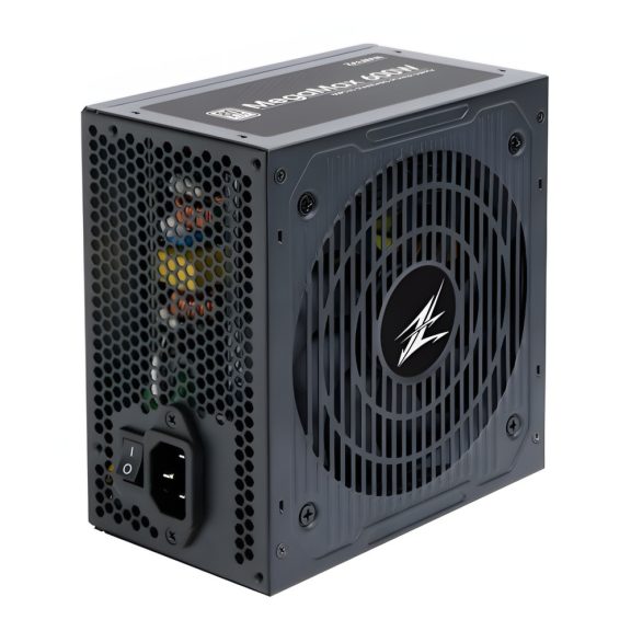 Zalman MegaMax 600W tápegység, 80 PLUS 230V EU, aktív PFC, 120 mm HDB, fekete - ZM600-TXII