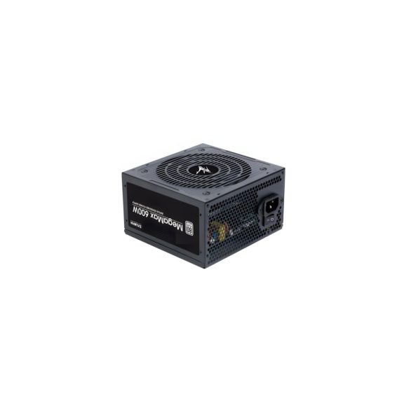 Zalman MegaMax 600W tápegység, 80 PLUS 230V EU, aktív PFC, 120 mm HDB, fekete - ZM600-TXII
