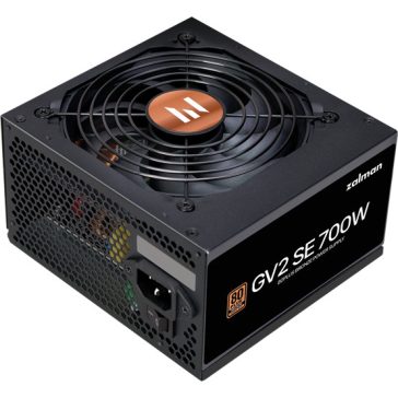   Zalman 700W - ZM700-GV2 SE - 80+ Bronze - ATX 12V Ver. 2.52 - Fekete Tápegység