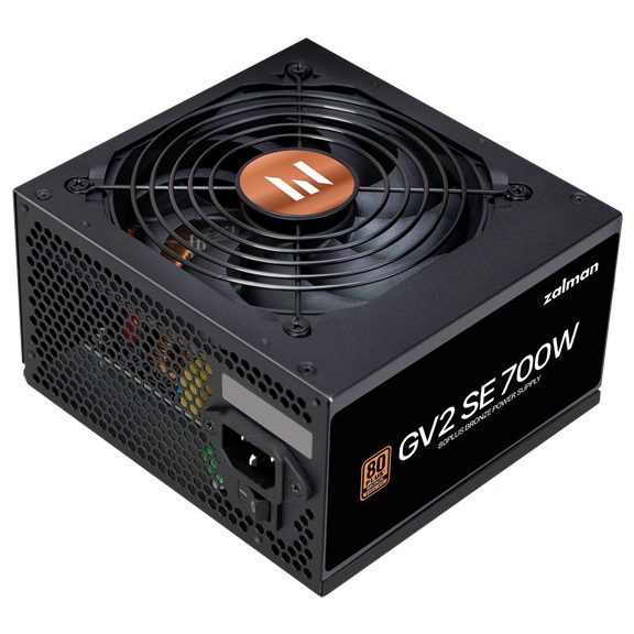 Zalman 700W - ZM700-GV2 SE - 80+ Bronze - ATX 12V Ver. 2.52 - Fekete Tápegység
