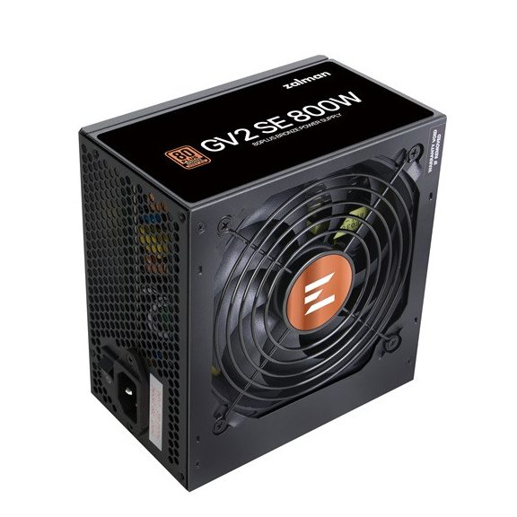 Zalman 800W - ZM800-GV2SE - 80+ Bronze -  ATX 12V Ver 2.52 - Fekete Tápegység