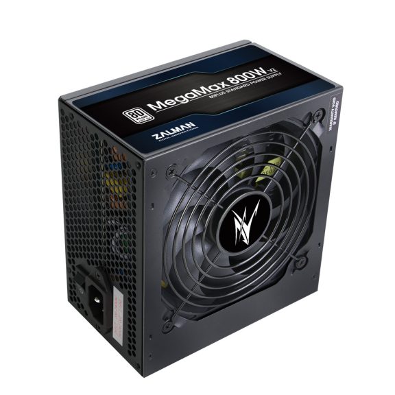 Zalman MegaMax ZM800-TXII 800W ATX tápegység, aktív PFC, 120mm ventilátor