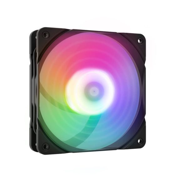 Zalman ZM-AF120R ARGB házhűtő ventilátor, PWM, Reverse Blade, fekete