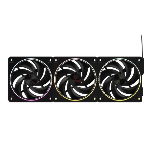Zalman ZM-DF120 A3 házventilátor szett, 3 darabos, 120 mm, PWM, ARGB világítás, fekete - ZM-DF120-A3-BLACK