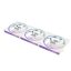 Zalman ZM-DF120 A3 házventilátor szett, 3 darabos, 120 mm, PWM, ARGB világítás, fehér - ZM-DF120-A3-WHITE