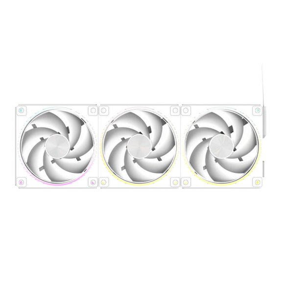 Zalman ZM-DF120 A3 házventilátor szett, 3 darabos, 120 mm, PWM, ARGB világítás, fehér - ZM-DF120-A3-WHITE