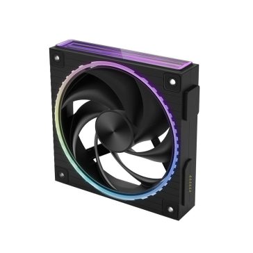    Zalman ZM-DF120 házventilátor, 120 mm, PWM, ARGB világítás, mágneses rögzítés, fekete - ZM-DF120-BLACK