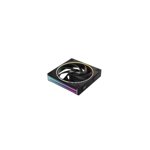  Zalman ZM-DF120 házventilátor, 120 mm, PWM, ARGB világítás, mágneses rögzítés, fekete - ZM-DF120-BLACK