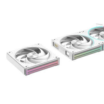   Zalman ZM-DF120 házventilátor, 120 mm, PWM, ARGB világítás, mágneses rögzítés, fehér - ZM-DF120-WHITE