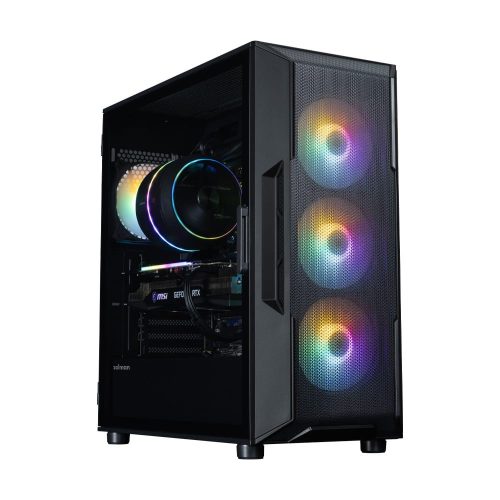 Zalman i3 NEO V2 ATX miditorony számítógépház, 4x ventilátor, edzett üveg, fekete