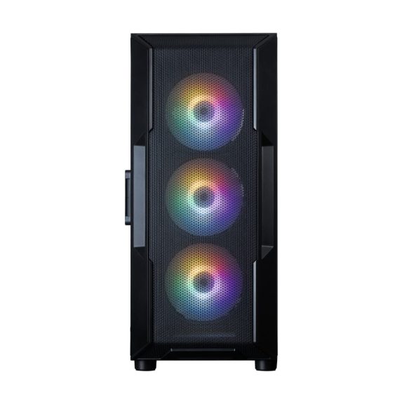 Zalman i3 NEO V2 ATX miditorony számítógépház, 4x ventilátor, edzett üveg, fekete