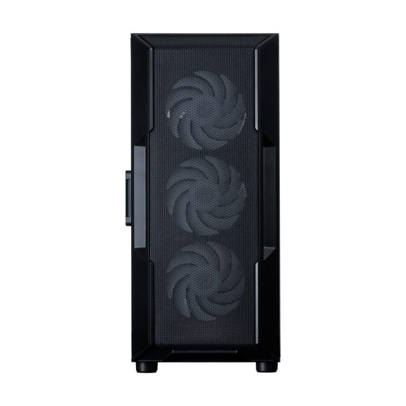 Zalman i3 NEO V2 ATX miditorony számítógépház, 4x ventilátor, edzett üveg, fekete