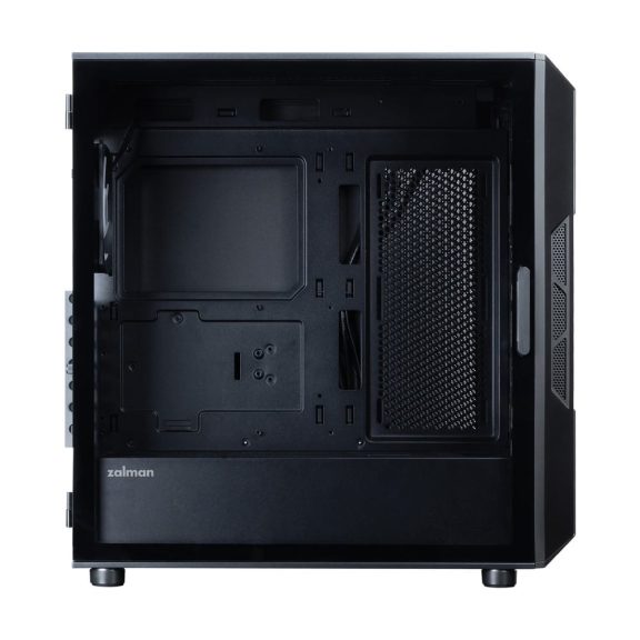 Zalman i3 NEO V2 ATX miditorony számítógépház, 4x ventilátor, edzett üveg, fekete