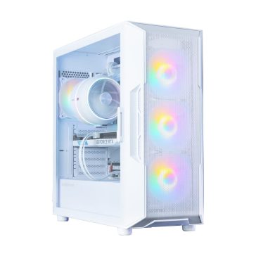   Zalman i3 NEO V2 ATX miditorony számítógépház, 4x ventilátor, edzett üveg, fehér