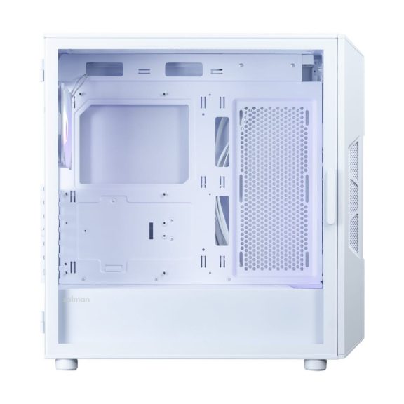 Zalman i3 NEO V2 ATX miditorony számítógépház, 4x ventilátor, edzett üveg, fehér