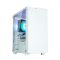 Zalman T4 Plus fehér microATX számítógépház RGB világítással és üveg oldallappal