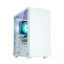 Zalman T4 Plus fehér microATX számítógépház RGB világítással és üveg oldallappal