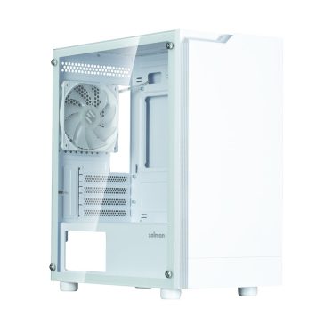 Zalman T4 Plus fehér microATX számítógépház RGB világítással és üveg oldallappal