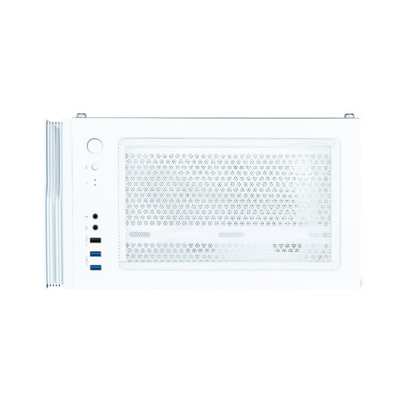 Zalman T4 Plus fehér microATX számítógépház RGB világítással és üveg oldallappal