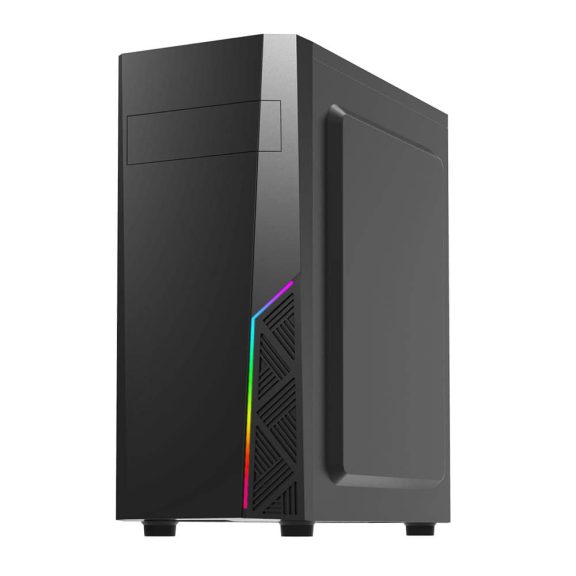 Zalman T8 számítógépház, ATX Mid Tower, RGB világítás, 120mm ventilátor, fekete