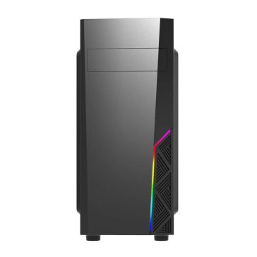   Zalman T8 számítógépház, ATX Mid Tower, RGB világítás, 120mm ventilátor, fekete