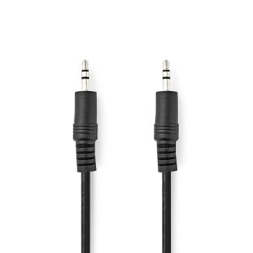 Nedis sztereó audio kábel 3.5mm jack apa - jack apa 3m, fekete