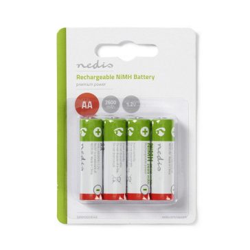 Nedis Ni-MH 1.2V 2600mAh AA akkumulátor 4db/cs.
